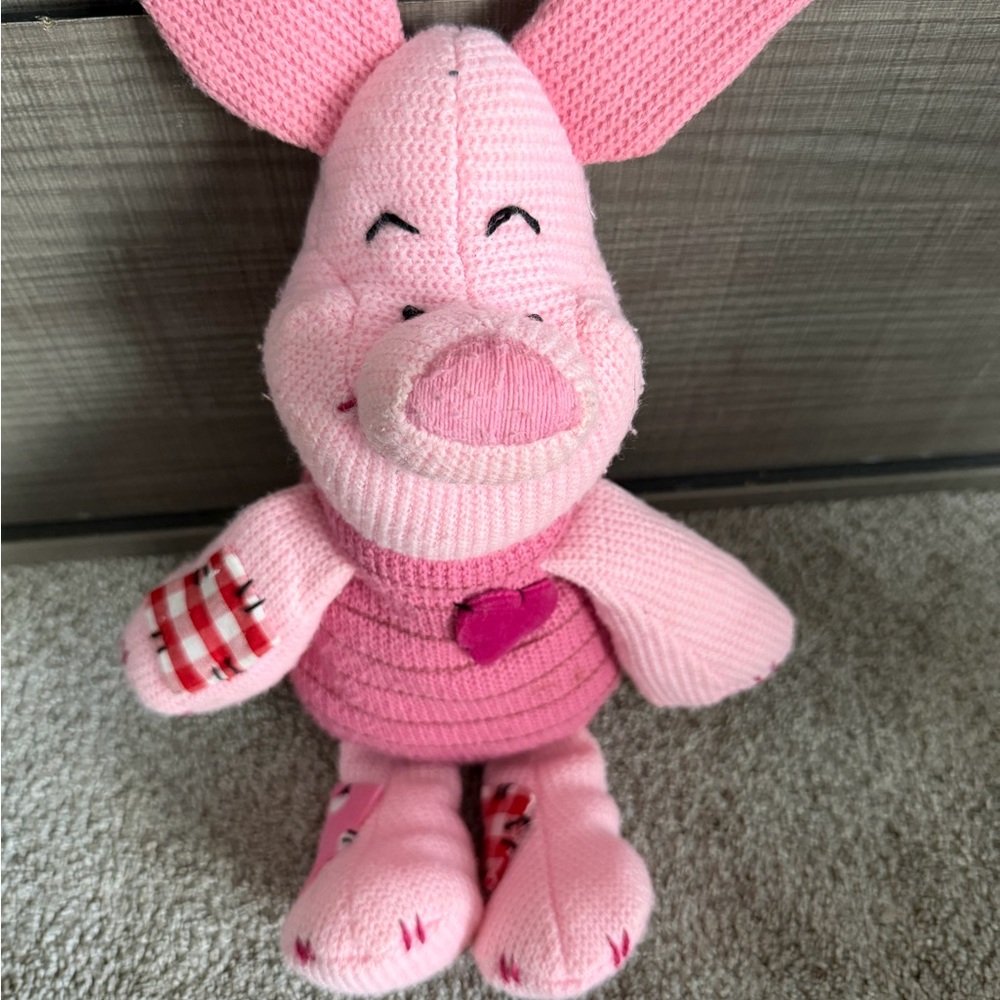 Vintage Plush Piglet Toy